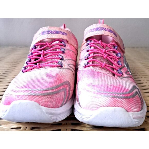 Skechers Women's 4 Pink Low Cut Slip On Hook & Loop Sneakers - Picture 2 of 8